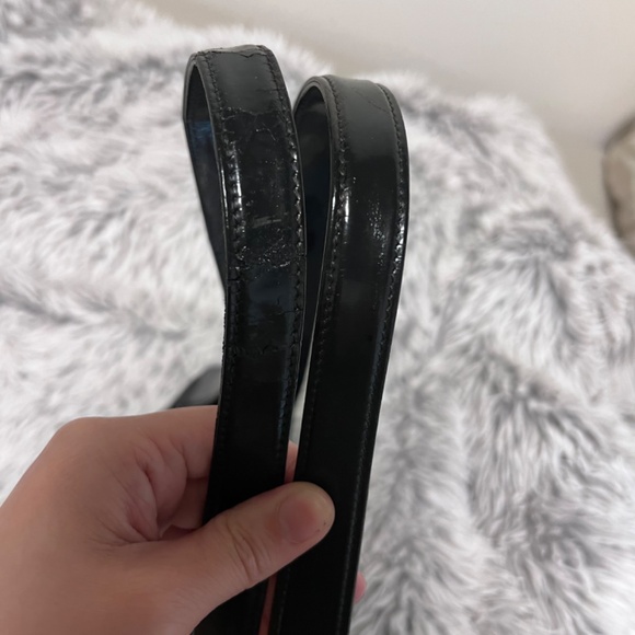 Chanel Vintage Black Patent Matelasse Shoulder Bag - Picture 6 of 12